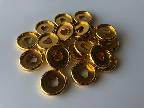 Plastic Planner Discs - Small (23mm) - Gold - Set of 11